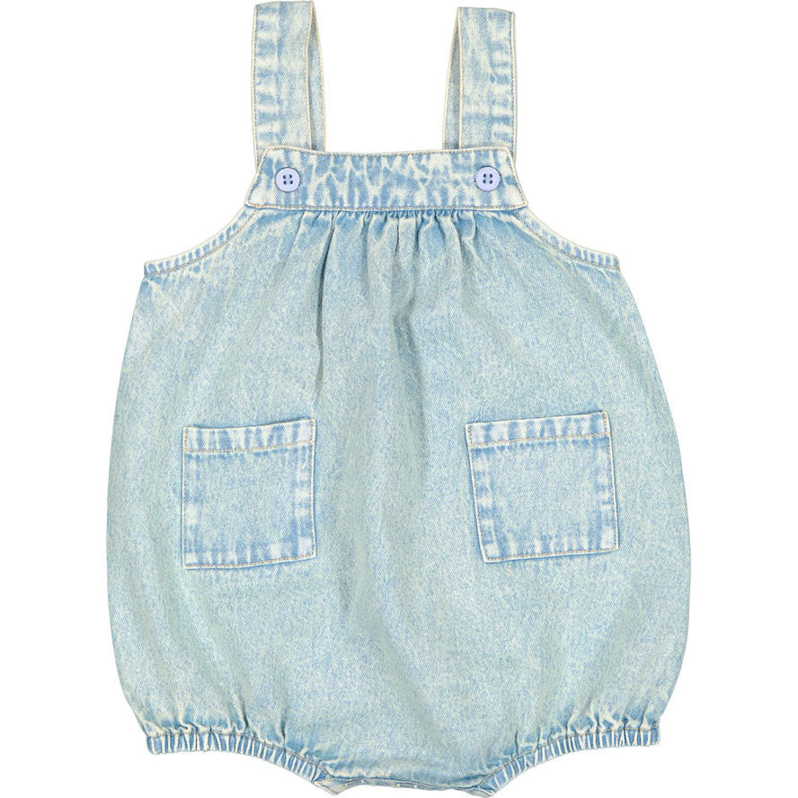 Louis Louise Sky Blue Chambray Washed Aurelien Overall