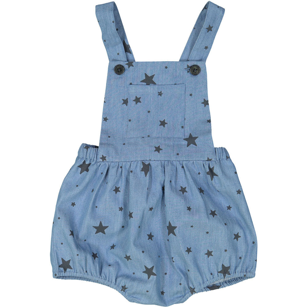 Louis Louise Chambray Stars Camion Romper