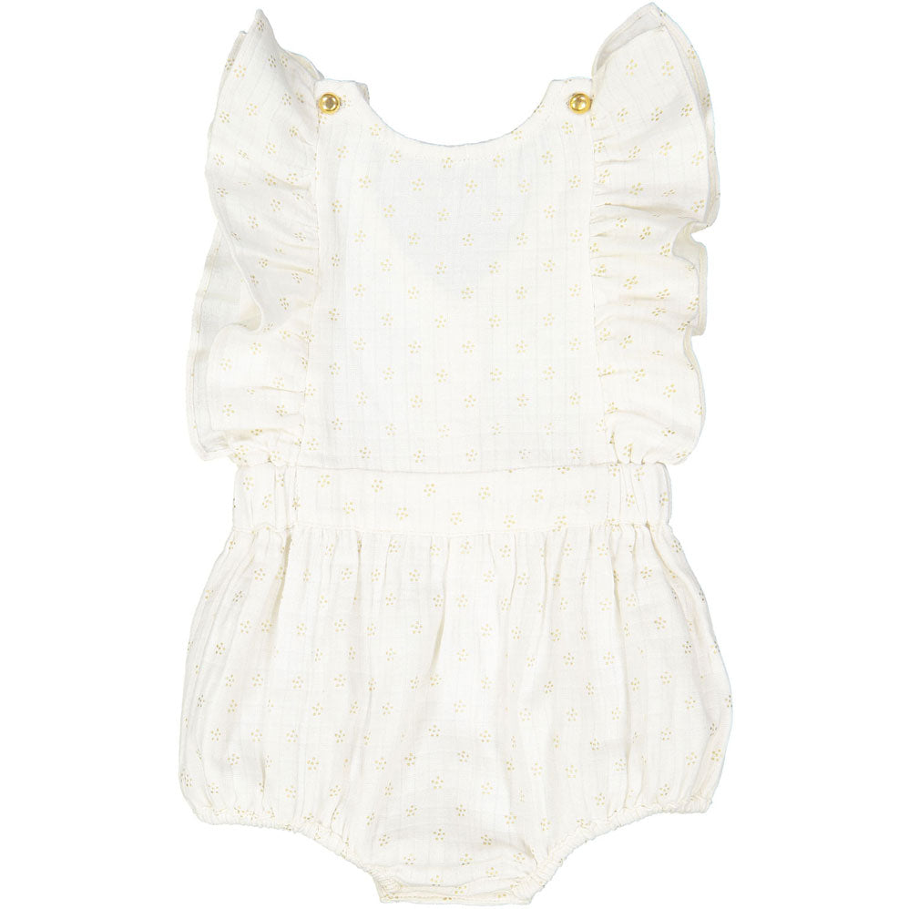 Louis Louise Gold Dots Marie Romper