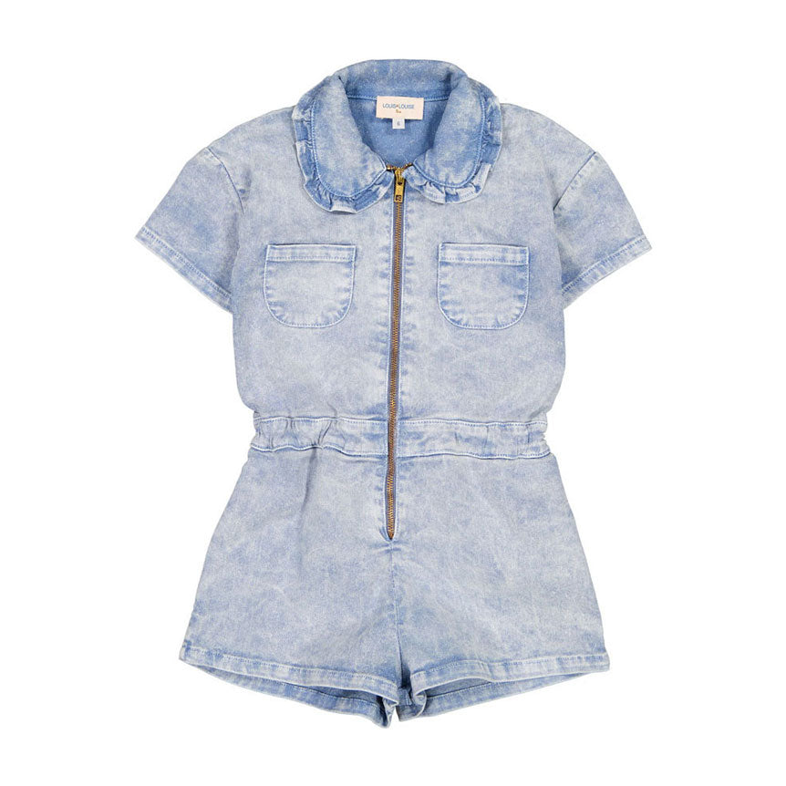 Louis Louise Blue Washed Denim Miss Overall