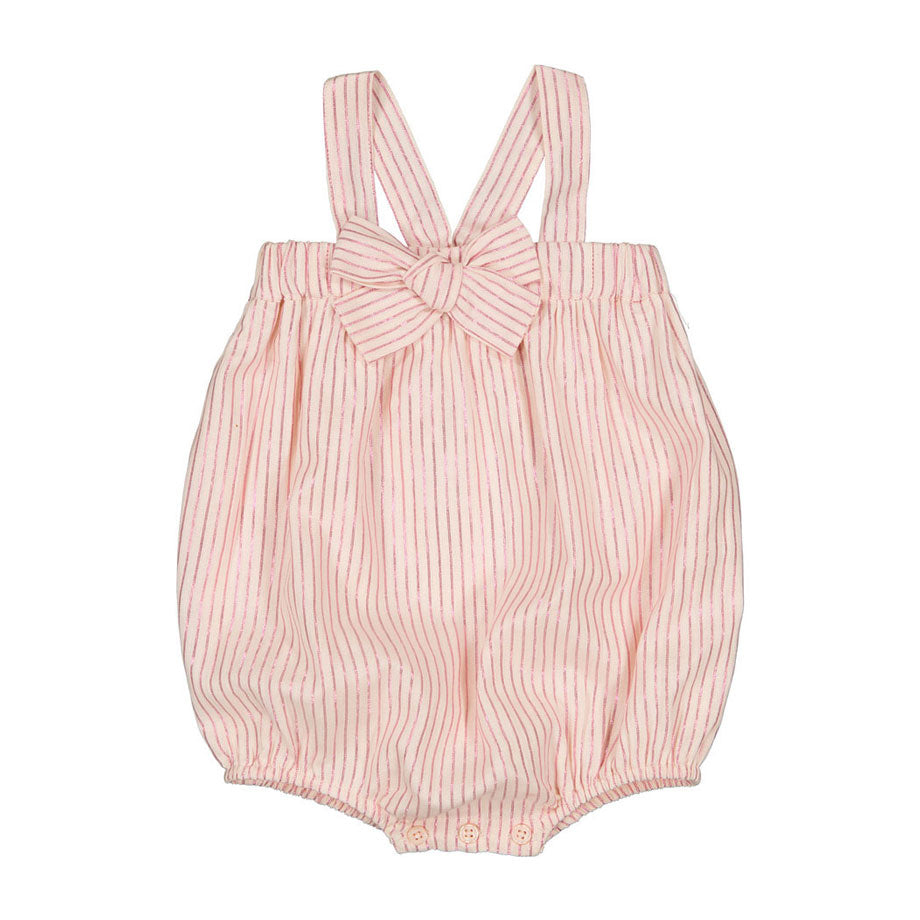 Louis Louise Pink Striped Lurex Pheobe Romper