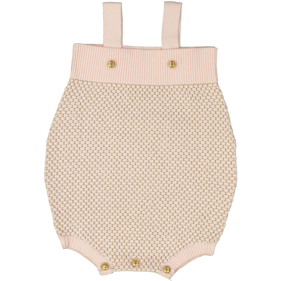Louis Louise Pink Knit Poire Onesie