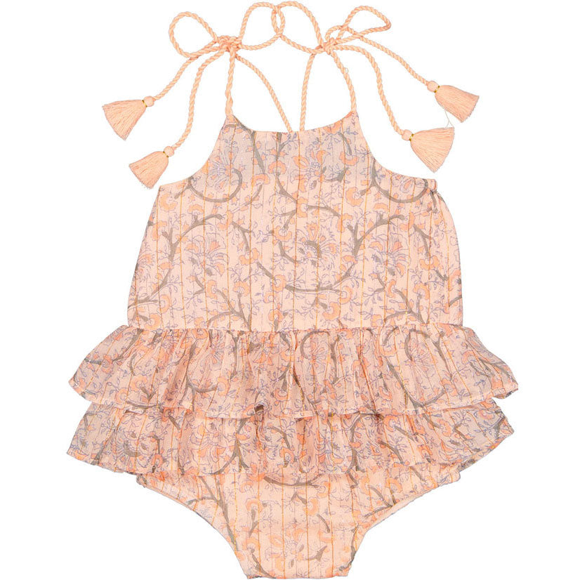 Louis Louise Light Pink Indian Lurex Sugar Overall