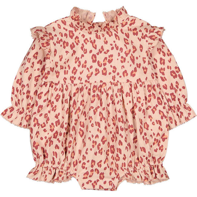 Louis Louise Powder Pink Leopard Tourbillon Romper