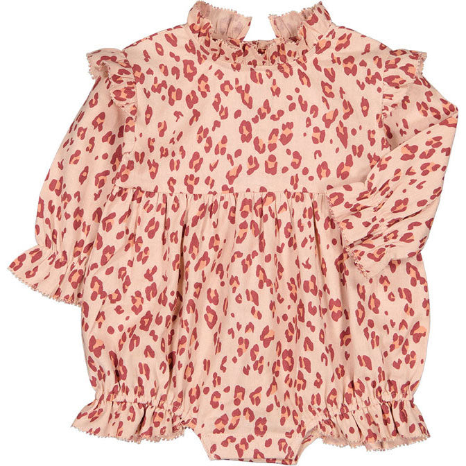 Louis Louise Powder Pink Leopard Tourbillon Romper