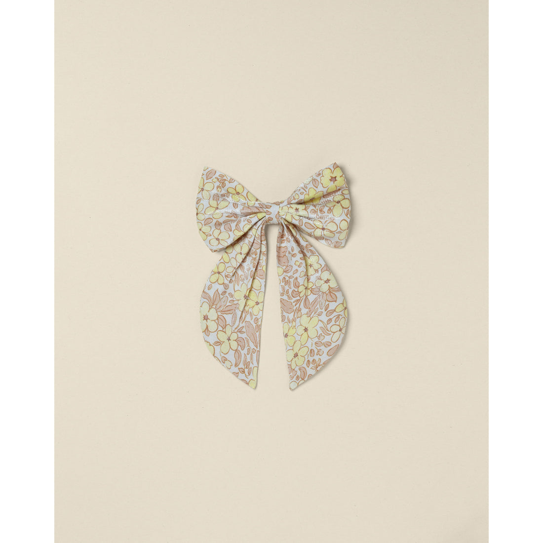 Noralee Ivory Oversized Bow | Lemon Flower
