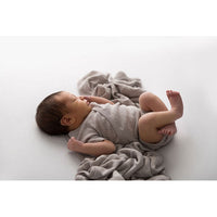 Lovedbaby Light Grey Organic Cotton Pointelle Blanket