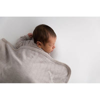 Lovedbaby Light Grey Organic Cotton Pointelle Blanket