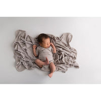 Lovedbaby Light Grey Organic Cotton Pointelle Blanket