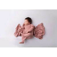 Lovedbaby Mauve Organic Cotton Pointelle Blanket