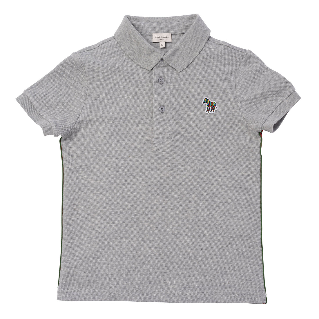 Paul Smith Grey Striped Yokes Polo