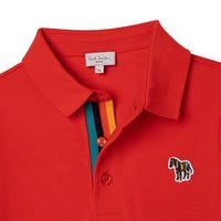 Paul Smith Bright Red Zebra Logo Polo