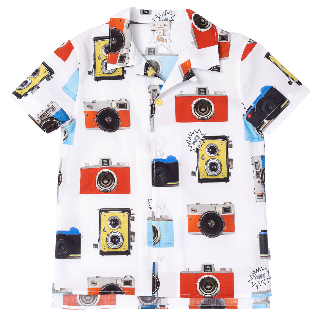 Paul Smith White Camera Allover Shirt
