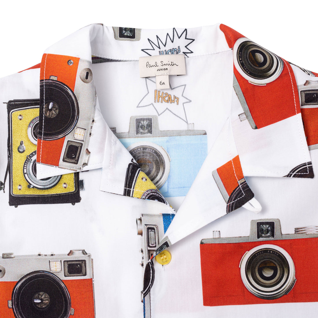 Paul Smith White Camera Allover Shirt