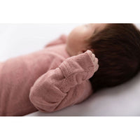 Lovedbaby Mauve Organic Cotton Pointelle Footie