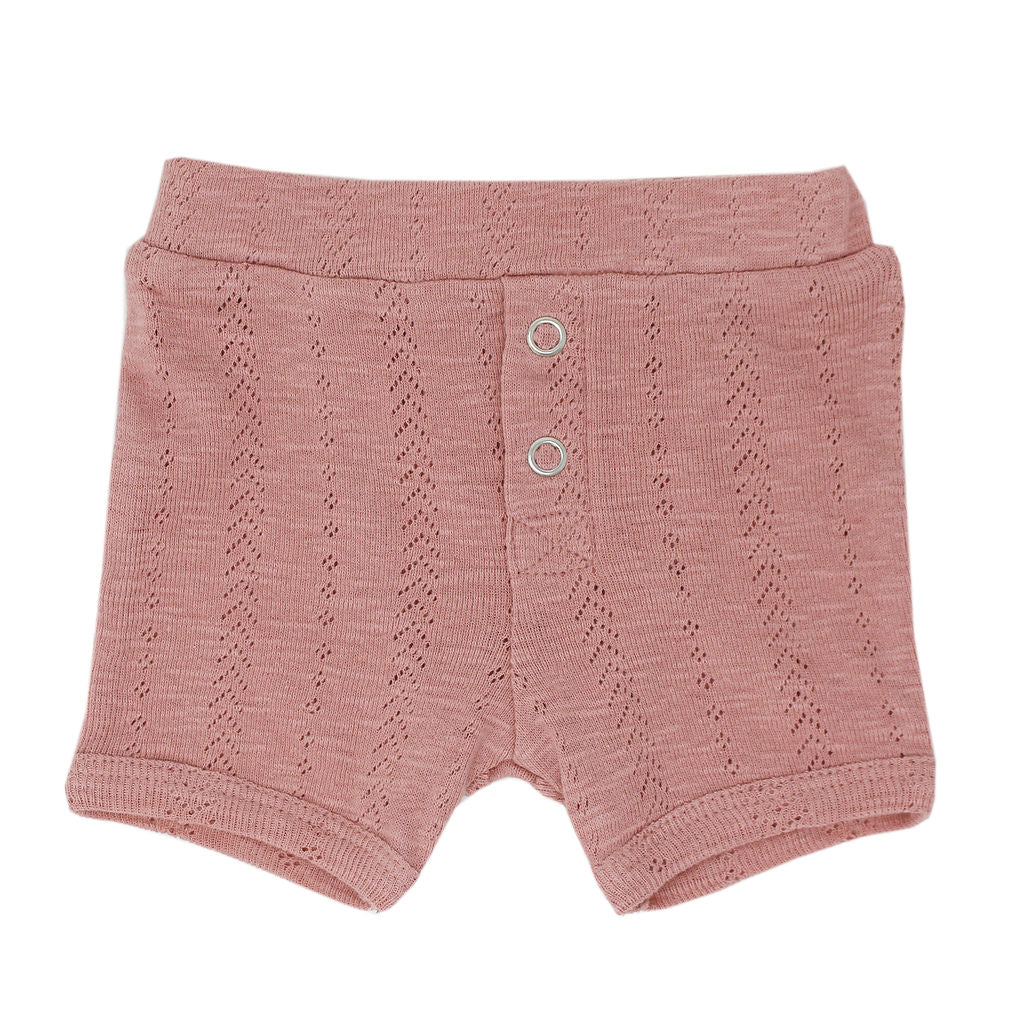 Lovedbaby Mauve Pointelle Shorts
