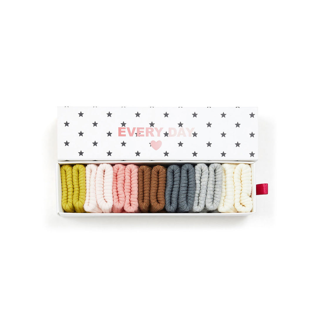 Bonton Pink Weekly Baby Socks