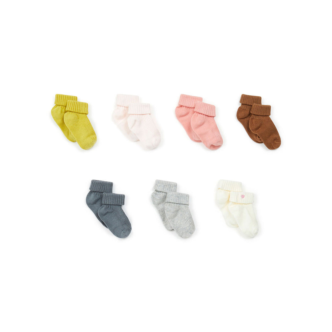 Bonton Pink Weekly Baby Socks
