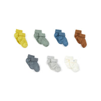 Bonton Blue Weekly Baby Socks