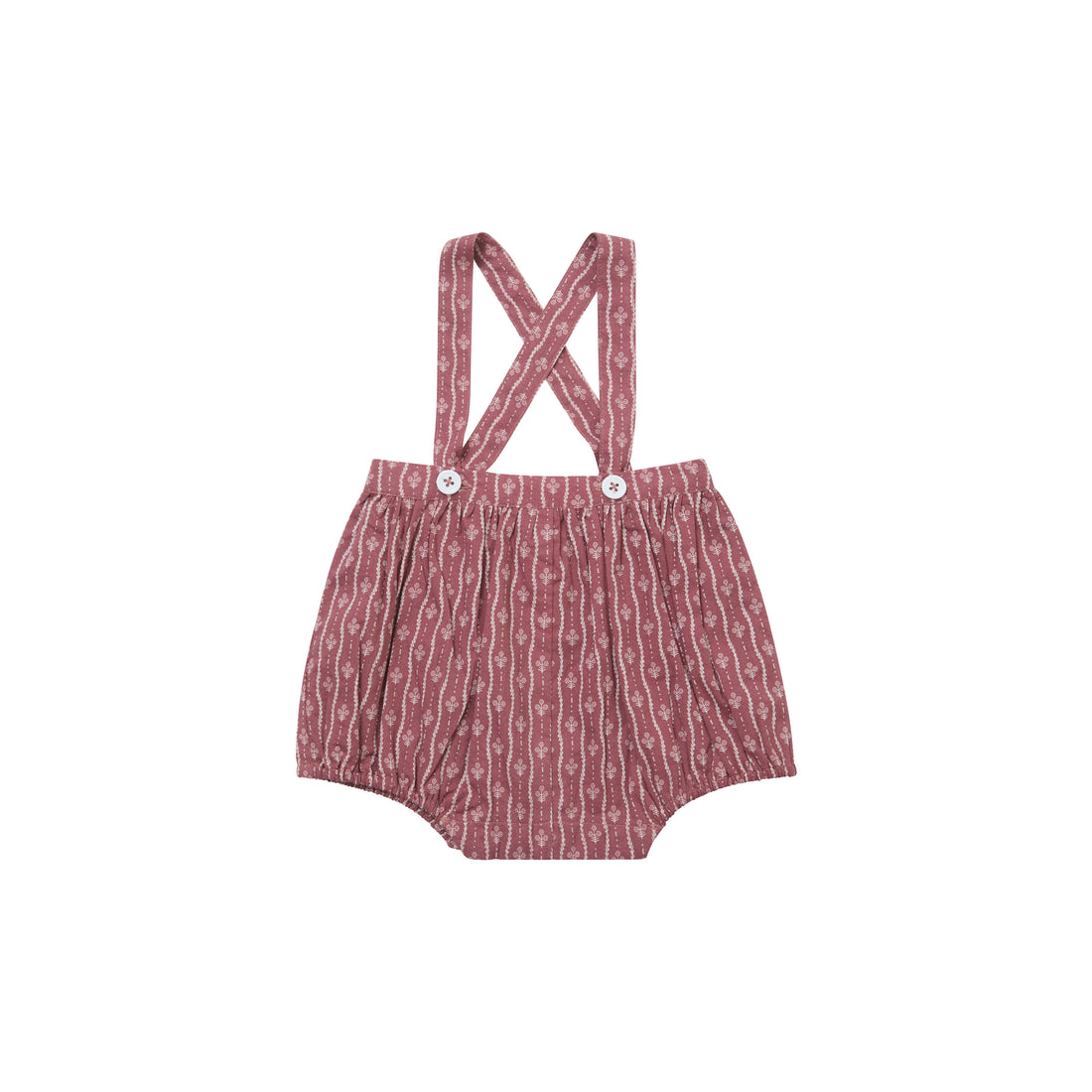 Caramel Trellis Pare Print Romper