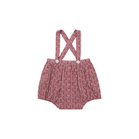 Caramel Trellis Pare Print Romper