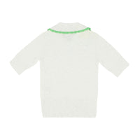 Morley White Party Cricket Short Sleeve Sweater