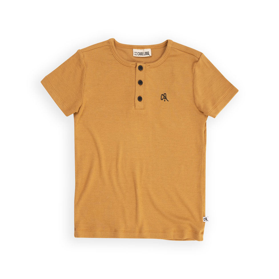 Carlijnq Basic - Henley Short Sleeve