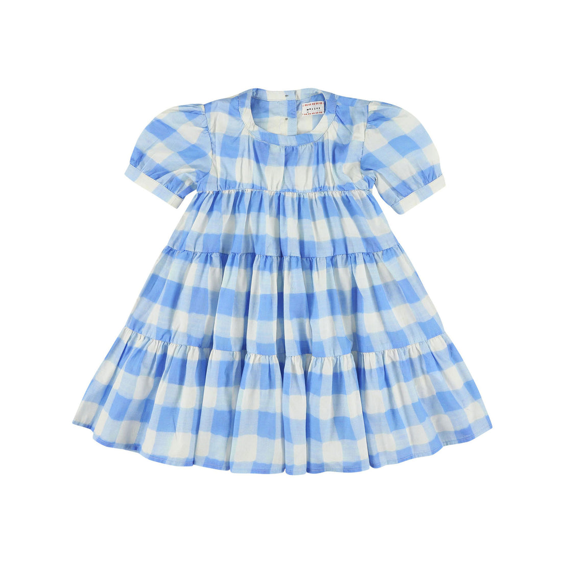 Morley Bleu Peggy Vichy Tiered Dress