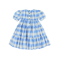 Morley Bleu Peggy Vichy Tiered Dress