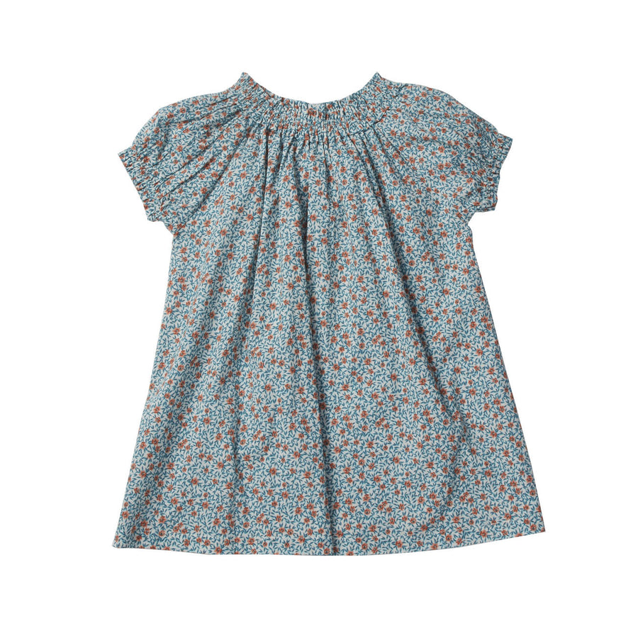 Bonheur du Jour Blue Flowers Pensee Dress