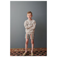 Caramel Multi Stripe Pepper Short