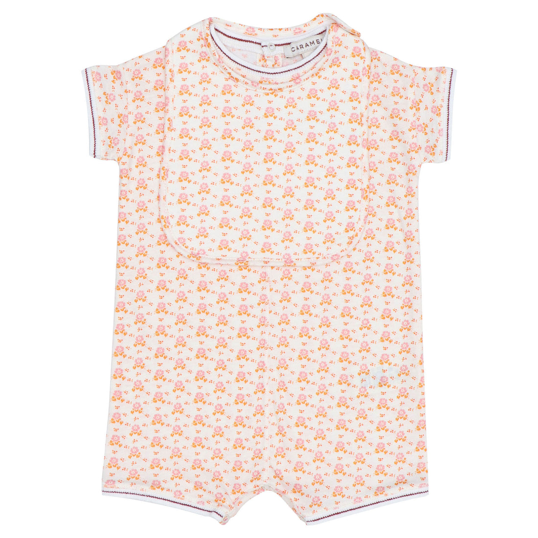 Caramel Polka Floral Pink Petersham Gift