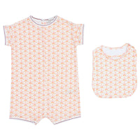 Caramel Polka Floral Pink Petersham Gift