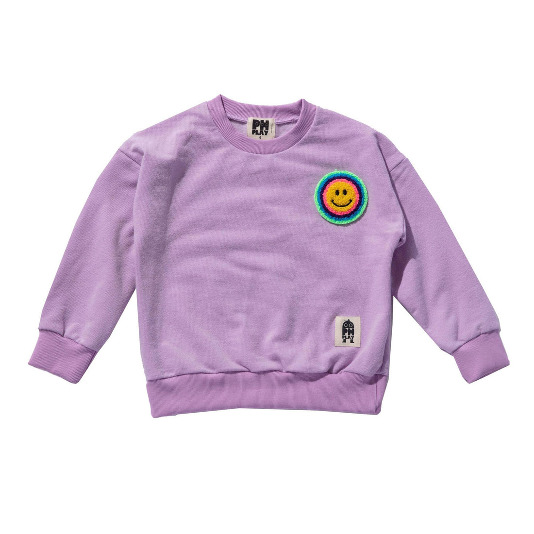 Petite Hailey Purple Multi Smile Sweatshirt