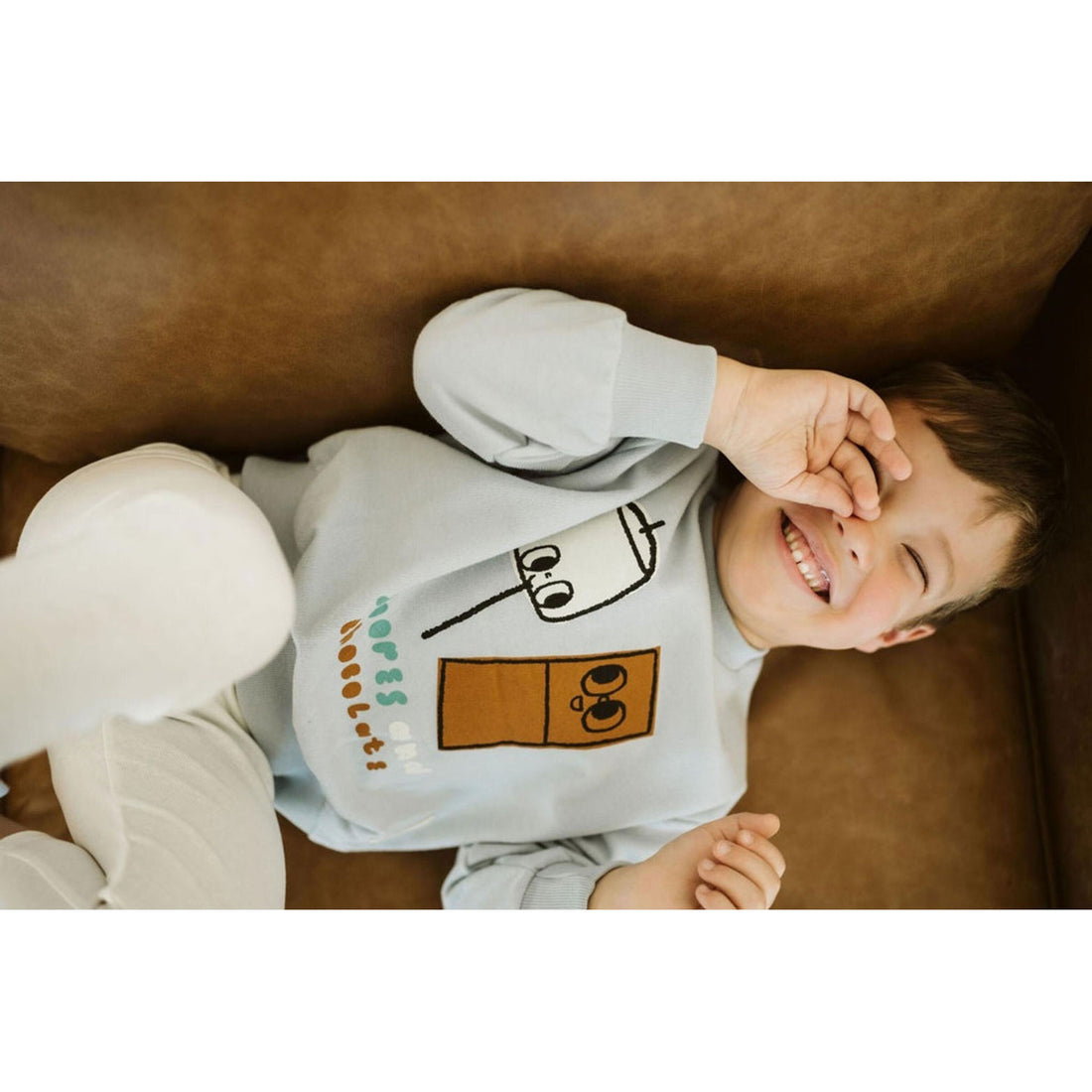 Petite Hailey Sky Choco Print Sweatshirts