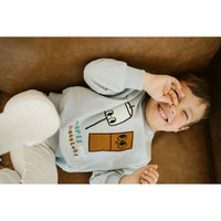 Petite Hailey Sky Choco Print Sweatshirts