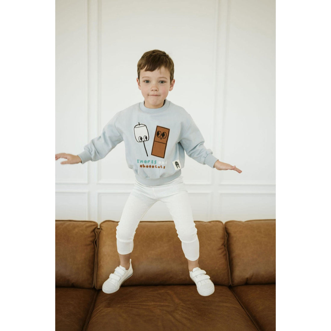 Petite Hailey Sky Choco Print Sweatshirts