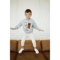 Petite Hailey Sky Choco Print Sweatshirts