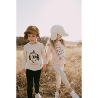 Petite Hailey Ivory Basic Leggings