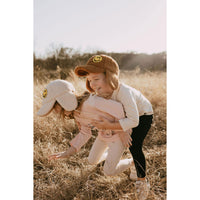 Petite Hailey Ivory Basic Leggings