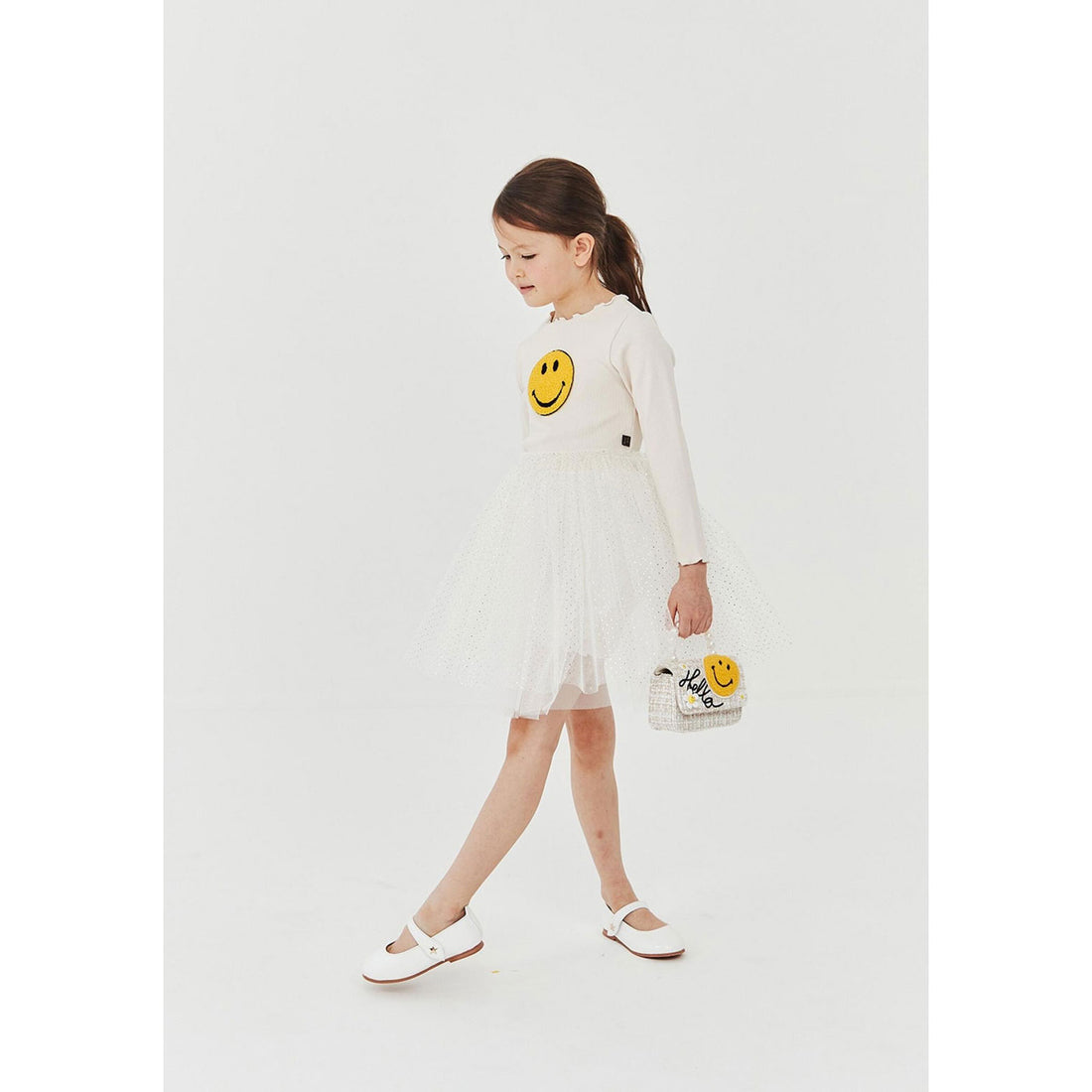 Petite Hailey Ivory Smile Sweatshirts