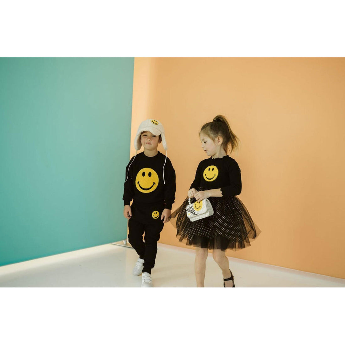 Petite Hailey Black Smile Pants