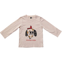 Petite Hailey Beige Doodle Organic Tshirts