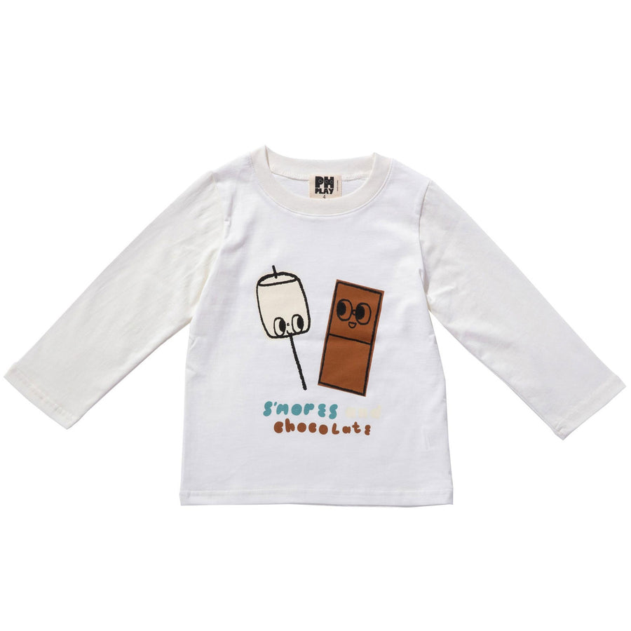 Petite Hailey White Choc Organic Tshirts