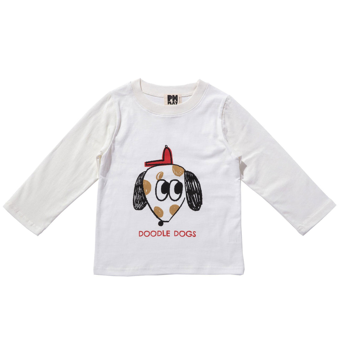 Petite Hailey White Doodle Organic Tshirts