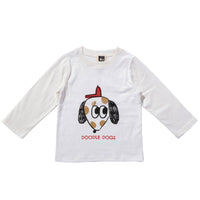Petite Hailey White Doodle Organic Tshirts