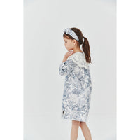 Petite Hailey French Blue Lace Collar Dress
