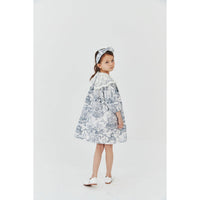 Petite Hailey French Blue Lace Collar Dress