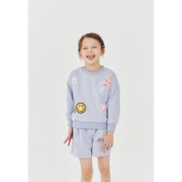 Petite Hailey Lilac Multi Patched Sweatshirts