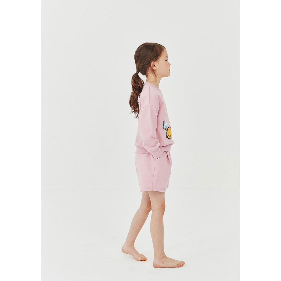 Petite Hailey Pink Multi Patched Sweatshirts